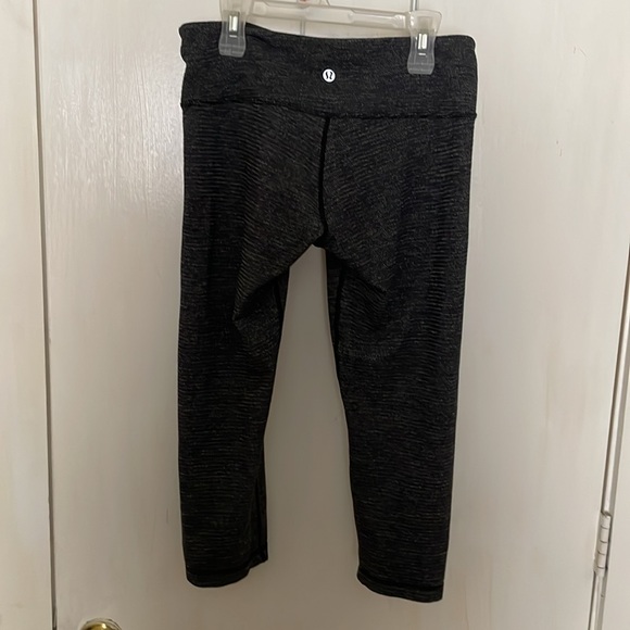 Lululemon Wunder Under 21" Crop Leggings Luon Variegated Knit Heathered - Picture 3 of 5